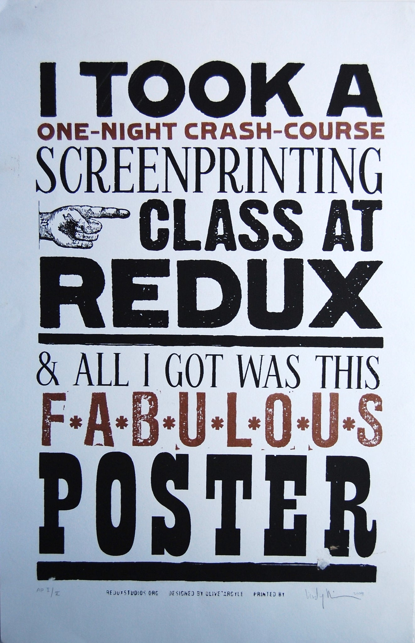 Took a Redux Class poster