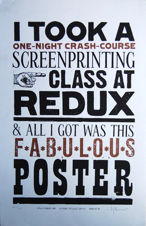 Took a Redux Class poster