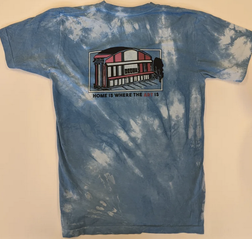 Indigo Dye "Home is Where the Art Is" T-shirt